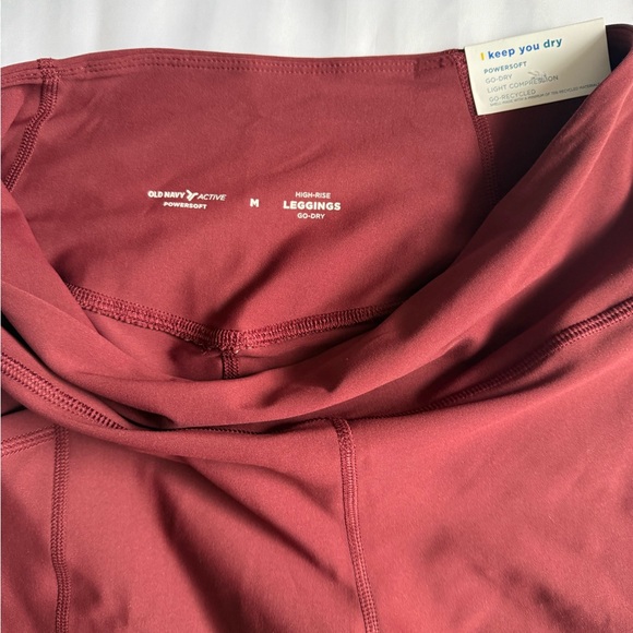 Old Navy Kids Burgundy Leggings M - Picture 4 of 7